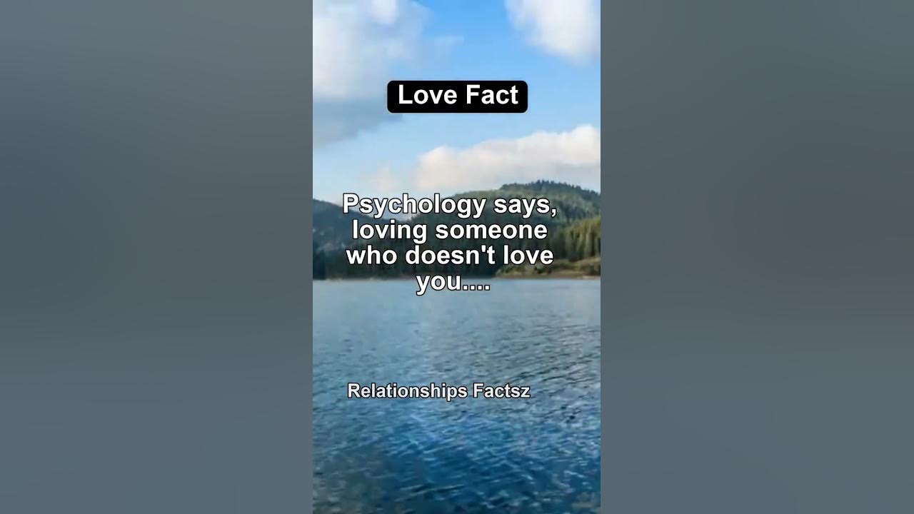 Loving someone who doesn't love you...😰 #shorts #psychologyfacts