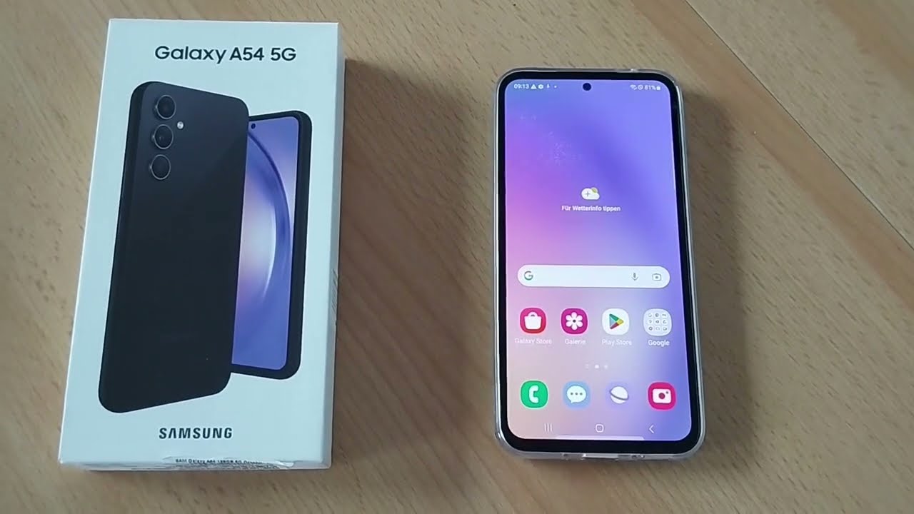 Samsung Galaxy A54 5G / Awesome Graphite / Unboxing und Setup 