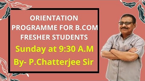 Orientation programme for B.Com Students