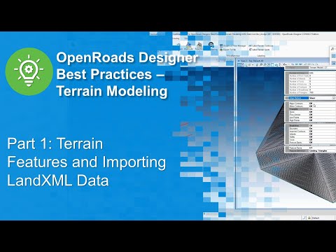 Part 1: Terrain Features and Importing LandXML Data
