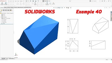 SolidWorks Tutorial – Example 40 | Simple 3D Modeling for Beginners