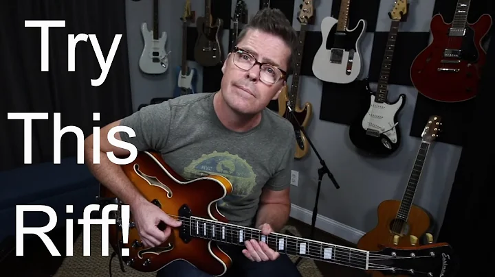 Playing "Outside" the blues riff lesson 1 (without...