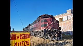 MAQUINAS SOLAS, FERROSUR 4607 & 4426 PASANDO POR PUEBLA