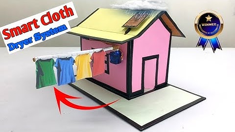 Automated Cloth Drying System Using Rain Sensor, Servo Motor, and Arduino Nano