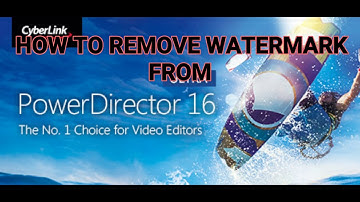 How to remove Watermark from Power Director 16 trial version