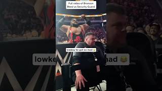 Bronson Reed Hits A Security Guard