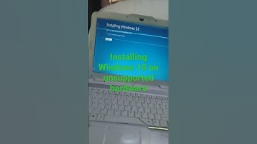 installing Windows 10 on unsupported hardware