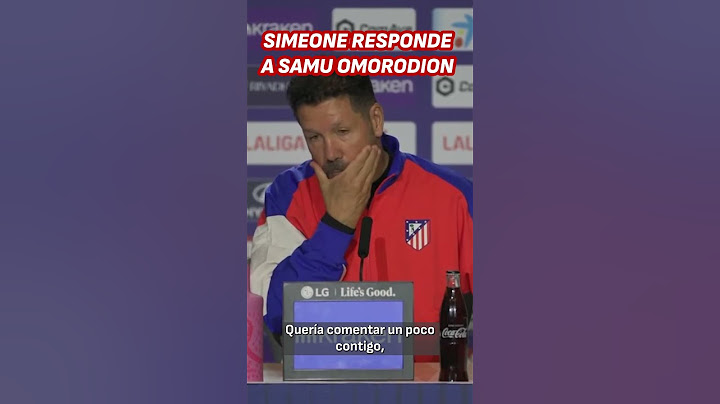 SIMEONE sobre la salida de SAMU OMORODION del ATLETI: "Mandó un mensaje..."