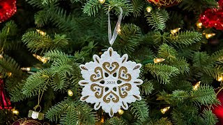 2020 Hallmark Keepsake Ornament - 2020 Snowflake Porcelain Ornament - Home & Family