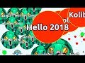 HELLO 2018! LEGENDARY AGAR.IO GAMEPLAY OF 2017 ( Agar.io Best Compilation )