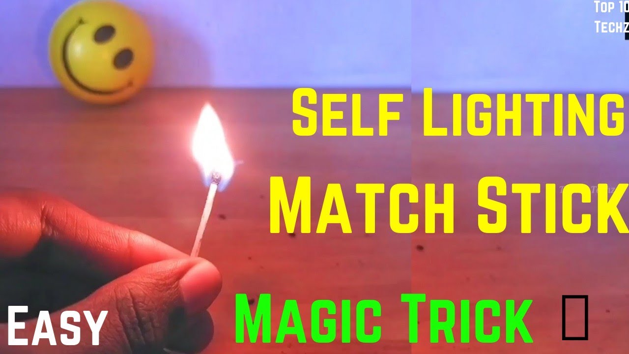 Self Match stick|Magic|Magic Fire|Simple Trick|Very Easy|Magic - YouTube