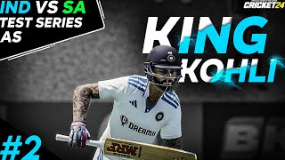 Playing SA Test Series as Virat👑 Kohli🔥 #2 in #cricket24 | #indvssa