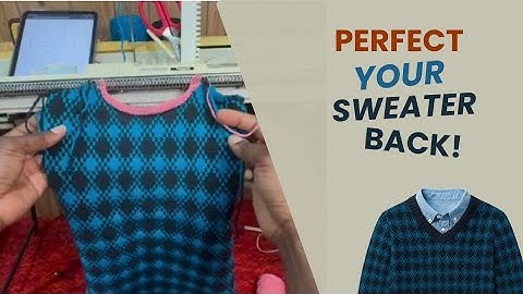 How to Knit a V-Neck Sweater | Part 3: Back Neckline & Shoulder Shaping