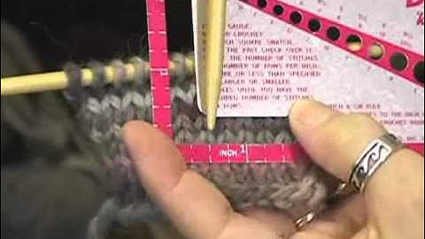 Knitting Instructional Video: How to Check Your Gauge