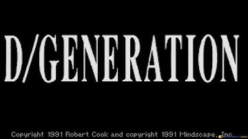 D-Generation gameplay (PC Game, 1991)