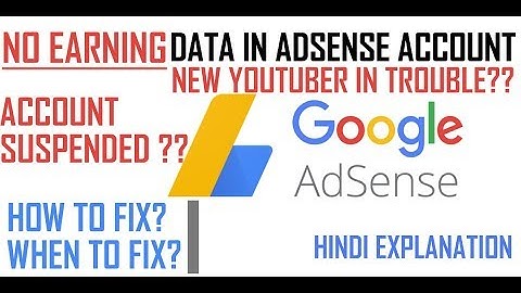 GOOGLE ADSENSE PROBLEM "No Data Available" December 2017 in hindi