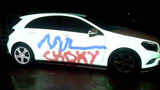 Interactive Drawing and Live Projection on Car-Mercedes Launch @Potato Head SCBD