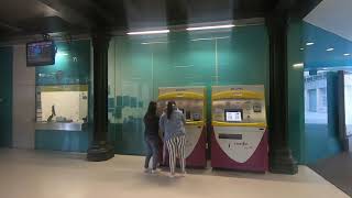 Bilbao - Walk around the FEVE Abando Train Station - Northern Spain