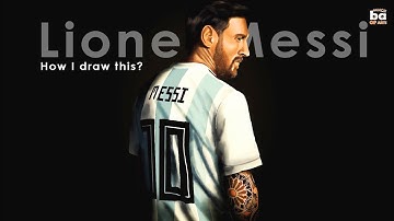 How I Draw Leo Messi under a minute in Procreate || short video || bunchOFarts || pls subscribe