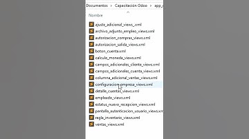 ¡Encuentra Rápido! 🚀 Por esto debes nombrar así tus XML en Odoo #odoo #odooerp #xml #programación