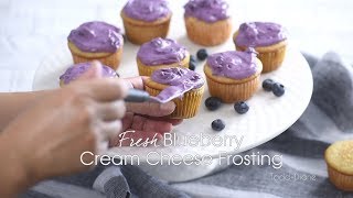 Fresh Blueberry Cream Cheese Frosting - Fresh & Delicious! Fresh Blueberry Cream Cheese Frosting - Fresh & Delicious!
