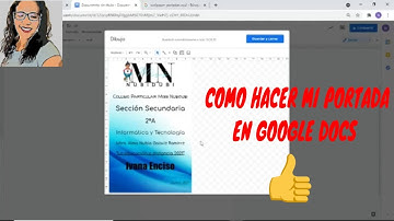💃PORTADA EN DOCUMENTOS DE GOOGLE TUTORIAL FACIL Y RAPIDO PASO A PASO |COMO HACER MI PORTADA🏃