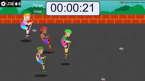 1 Minute Pogo Stick Race Timer