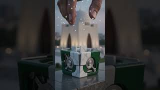 🇵🇰 Cube Transformation → Mazar-e-Quaid ✨ #Shorts #Pakistan #MazarEQuaid #CubeTransformation