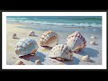FRAMED TV ART MODERN COASTAL SEASIDE SCREENSAVER BACKGROUND BEACH PAINTING NO MUSIC WALLPAPER 4K