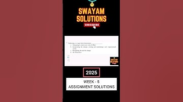 Soft Skill Development Week 5 Assignment Solutions | SWAYAM NPTEL | JAN-APR 2025 | SUBSCRIBE