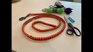 Paracord Dog Leash DIY Cobra Weave