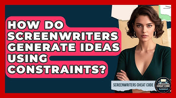 How Do Screenwriters Generate Ideas Using Constraints? - Screenwriter