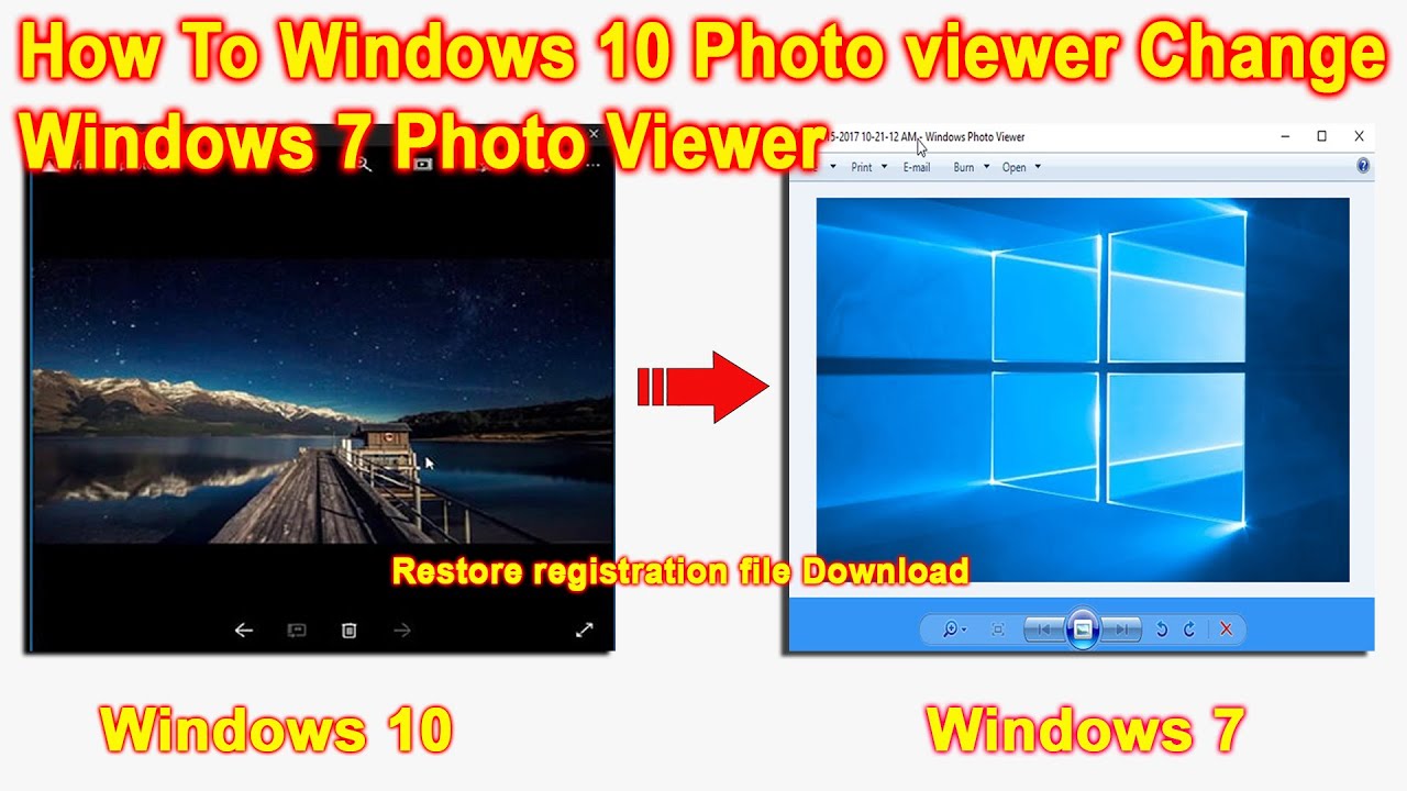 How to | windows 10 photo viewer | Windows 7 Photo viewer | Update to ...