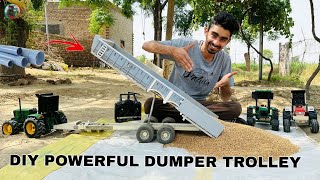 How to make long dumper trolley with pvc pipe. @Aakash946