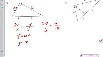 Video Notes 9 4 Altitude to the Hypotenuse 2016