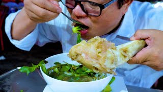 Street food breakfast, eating compilation, Khmer street food, Cambodian yummy street food