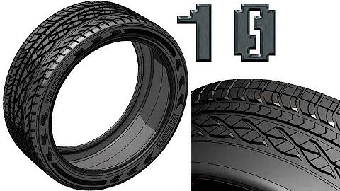 10-Project 36| Re-Scale Tire |SolidWorksTutorial : triangular chamfer, circular patterns, material
