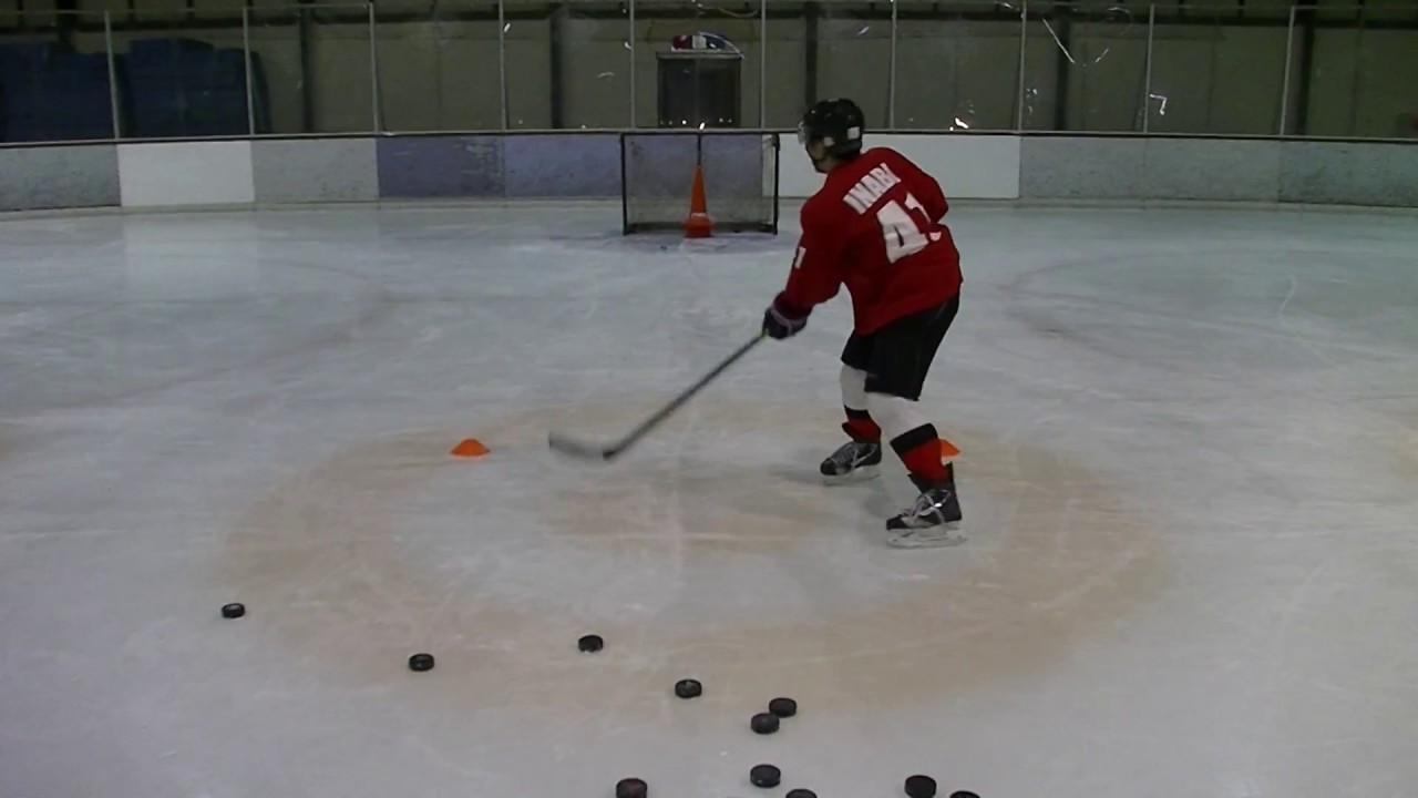 Ice hockey Exercises ：シュートコントロール YouTube