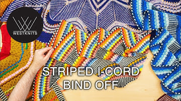 Striped I-Cord Bind Off