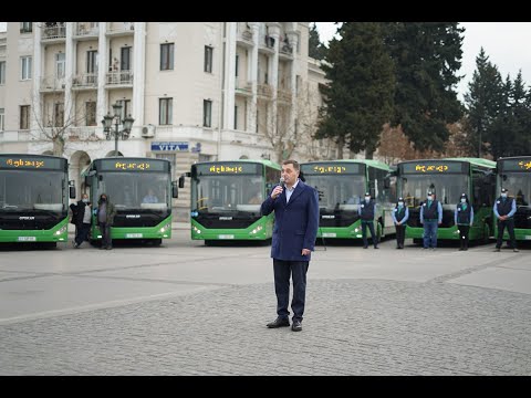 8 თებერვლიდან რუსთავს 22 ახალი ავტობუსი მოემსახურება