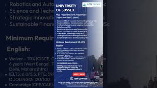 #universityofsussex #ukmasters #studyabroad2026 #overseaseducation #hyderabadstudents #ukvisa