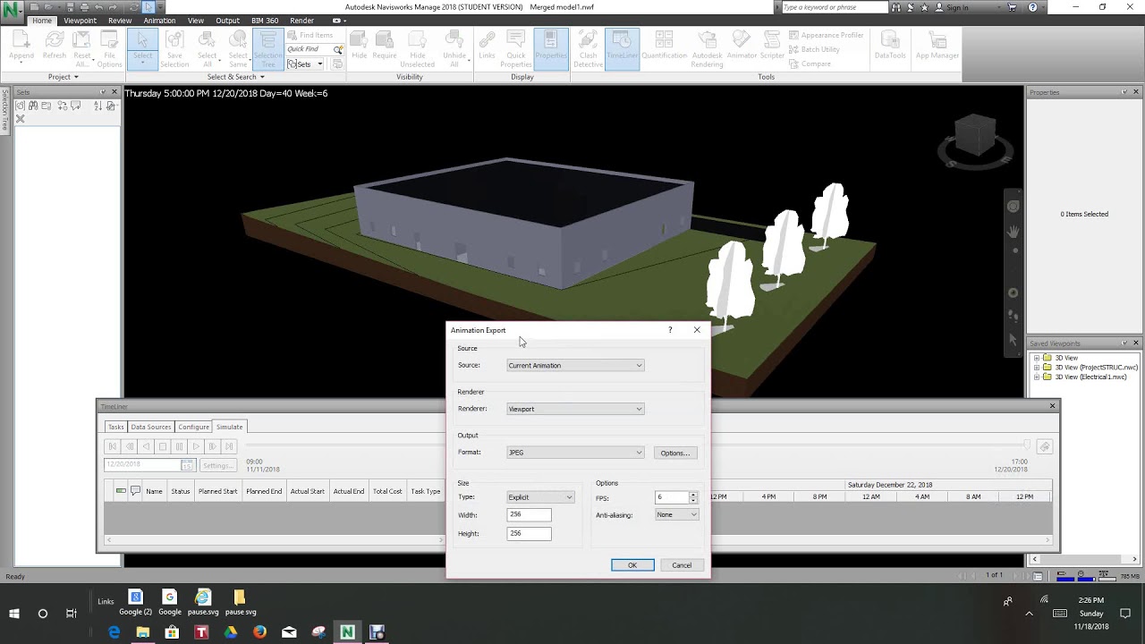 Navisworks Timeliner Simulation - YouTube
