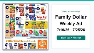 Family Dollar Weekly Ad (7/19/26 - 7/25/26) Best Deals