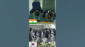 School Punishments In India And Korea Shorts 