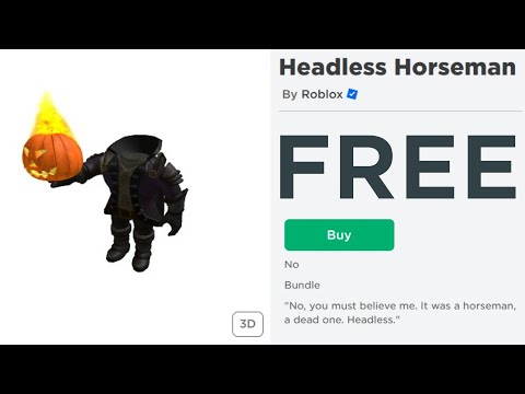 How To Get FREE Headless Horseman.. (Roblox) 