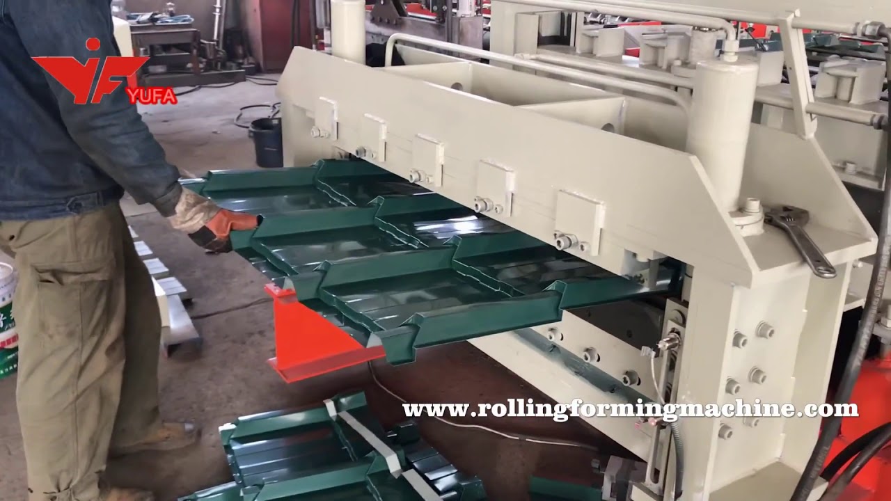 Glazed tile roll forming machine step tile machine sell to Pakistan