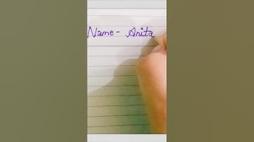 #anita ❤️#name #signature #name #style #trends #viral #calligraphy  #writing #video