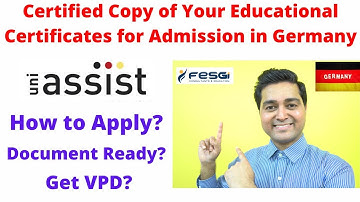 How to Use UNI-ASSIST New Portal (My ASSIST) to Upload Certified Educational Certificates ! FESGI de