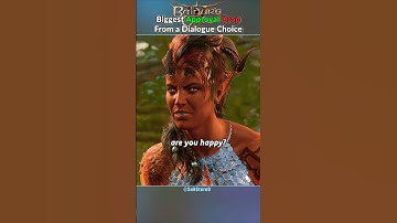 Biggest approval drop from a dialogue choice - Baldur