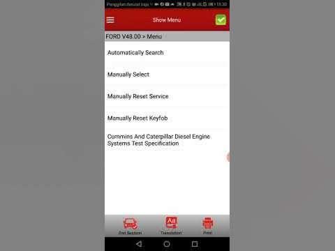 Fault code P2196/P2198 Ford Escape 3.0.L Scan dengan Launch X-Diag Pro